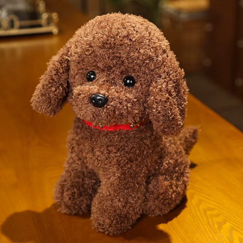 DOYOUDO Welpe Teddy Hund Plüschtier, realistischer Plüsch Teddy Hund - Bild 3