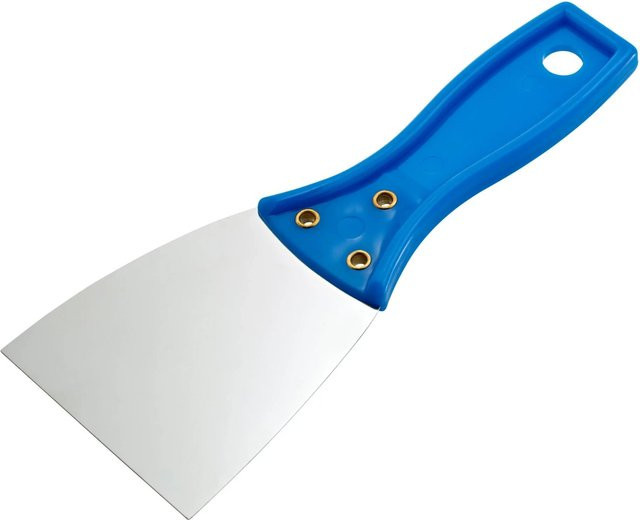 LUX-TOOLS Universalspachtel aus rostfreiem Stahl in Blau, Breite: 7,5 cm - Bild 1