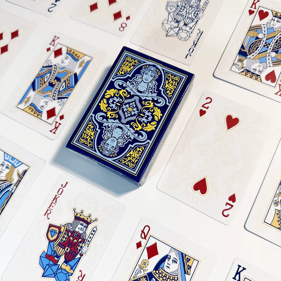 Vorinclex Magische Box, Kunststoff-Spielkarten-Set, 55-Spielkarten, Blau, Bunt / Mehrfarbig - Bild 3