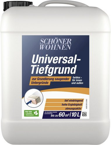 Schöner Wohnen Tiefengrundierung für Putz, wasserbasiert, farblos transparent, 10 l - Bild 1