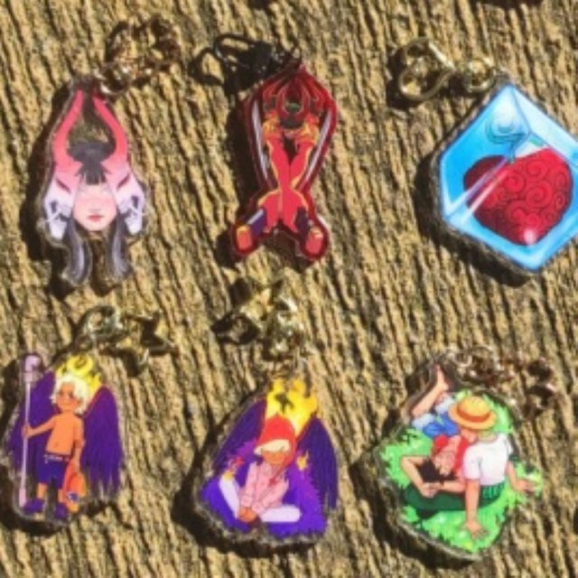 Bandai ONE PIECE Schlüsselanhänger, Sannji Nami Usopp, Acryl, Kunststoff - Bild 1