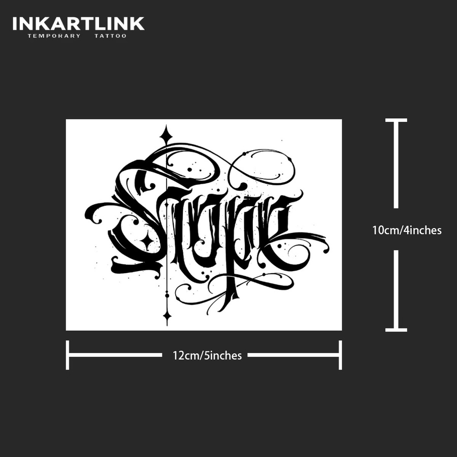 INKARTLINK Hoffnung Temporäre Tätowierung, wasserdicht, semi permanent - Bild 4