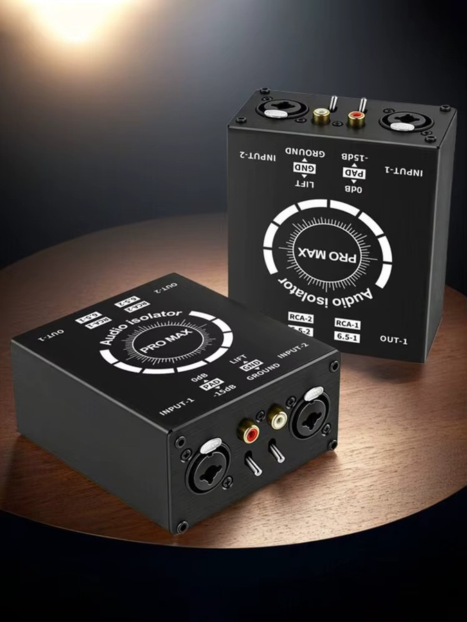 TITAK 2-Wege-Audio-Isolator XLR und 6.5mm Audio Current Noise Eliminator in Schwarz - Bild 7