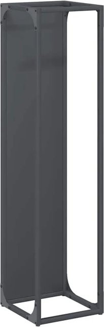 vidaXL Brennholzregal aus kaltgewalztem Stahl in Anthrazit, B/T/H: 25 x 25 x 100 cm - Bild 1