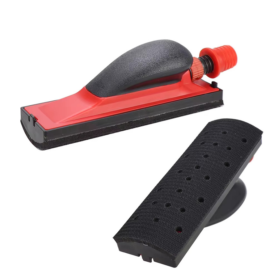 4-in-1 Handschleifblock und manueller Vakuumschleifer zum Polieren und Schleifen, Rot, B: 70 mm, H: 198 mm - Bild 3