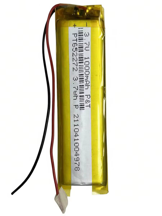 Runboss Li-Polymer Akku PT652272 3,7 V 1000mAh in Gelb für 3D-Brillen, GPS-Navigatoren, Bluetooth-Lautsprecher und LED-Leuchten - Bild 1