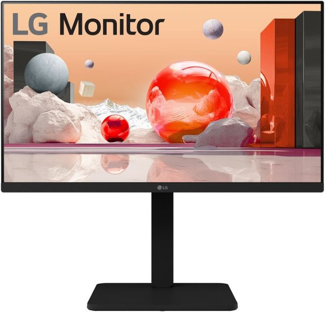 LG 24BA450-B.AEUQ Monitor Schwarz 60,47 cm (23,8 Zoll) Full HD IPS 100Hz HDMI DisplayPort - Bild 1