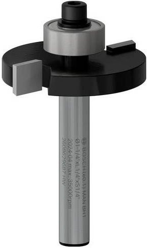 Bosch PRO Nutfräser in Silber mit 1/4 Zoll Länge und 1/4 Zoll Schaft - Bild 1