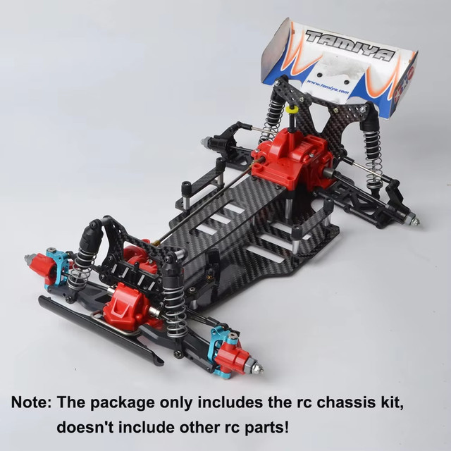 Tamiya Carbonfaser-Chassis-Umrüst-Upgrade-Kit, 4WD Buggy Autoteile - Bild 1