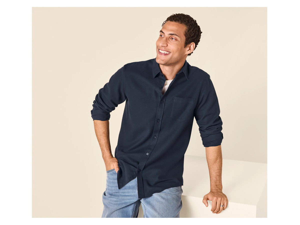 ESMARA Herren Flanell-Freizeithemd, Navy, M (39/40) - Bild 2