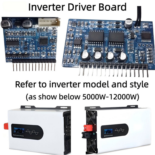 Wechselrichter-Treiberplatine DC 12V-96V zu AC 110V 220V Leistungsmodul Antriebskern Transformator in Blau - Bild 1