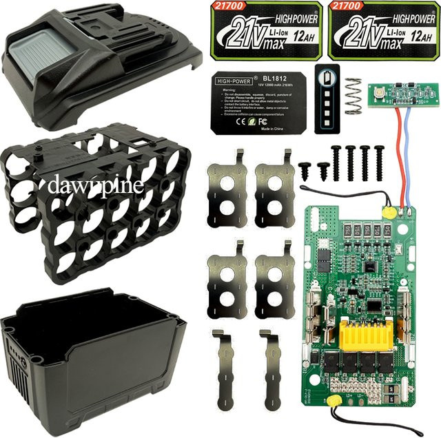 BMS Ausgewogene Lade Platine PCBA für Makita 18V Li-Ion Akku BL1830 und BL1812B mit 15x21700 Gehäuse - Bild 1