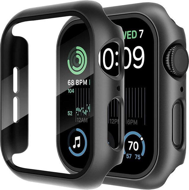 Techsuit Defense360 Pro Hülle für Apple Watch 44mm Series, Schwarz - Bild 1