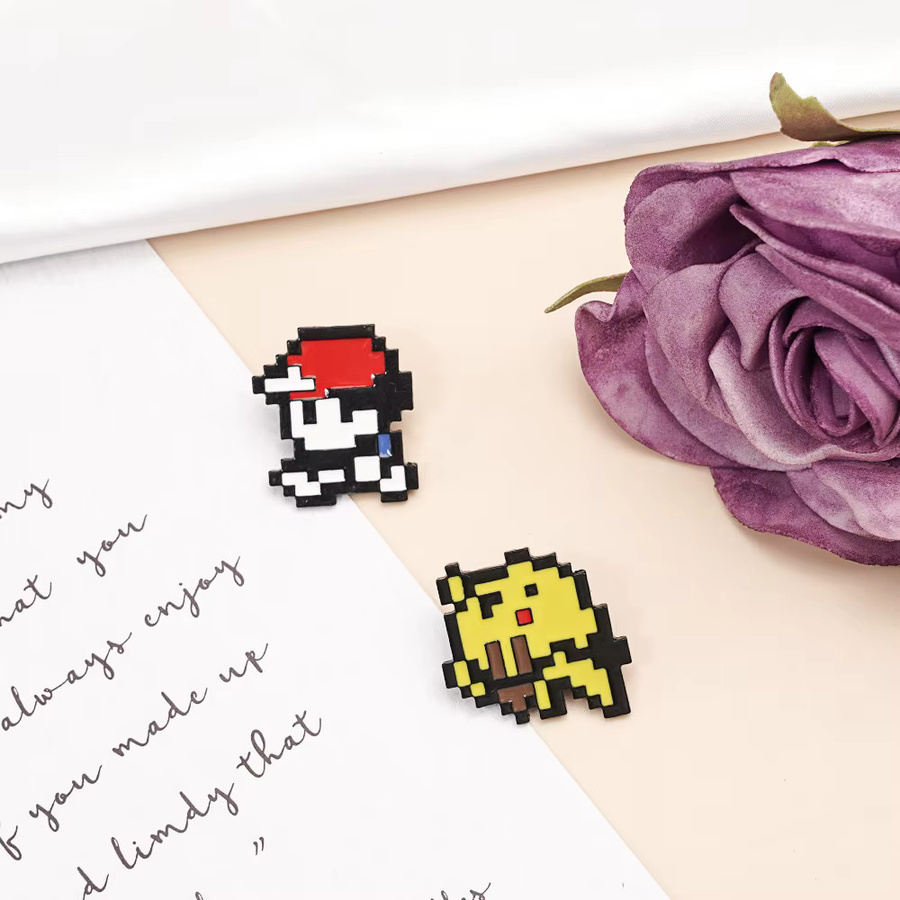 Potdemiel Brosche, Metall, Pikachu Emaille Pins, Bunt - Bild 2