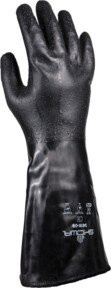 SHOWA Chemikalienhandschuh 3416 aus Nitril in Schwarz, Größe XL - Bild 1