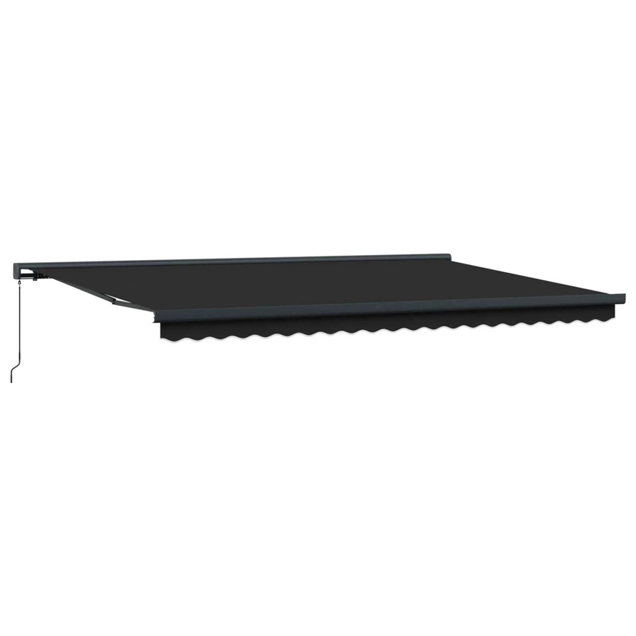 vidaXL Einziehbare Markise Anthrazit aus Polyester und Metall B/T: 500 x 300 cm - Bild 2