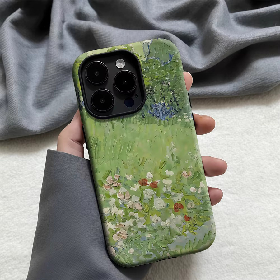 Vincent S Admired Garden Handyhülle für iPhone 17 16 15 14 13 Pro Max Plus, robuste doppelschichtige Hülle mit Magnetfunktion, Multicolour - Bild 2