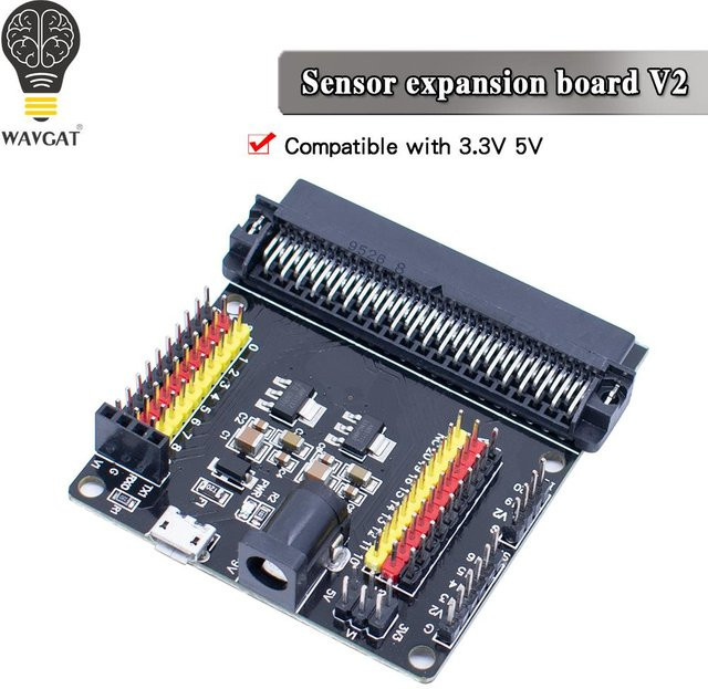 WAVGAT Sensor-Erweiterungsboard Shield V2 für BBC Micro Bit in Schwarz - Bild 1