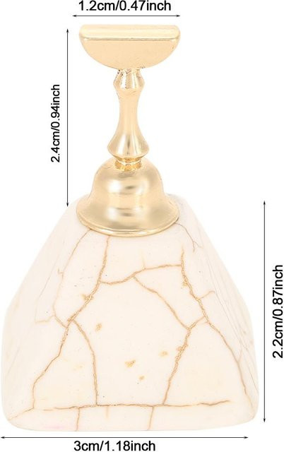 DIYelecs Nagelspitzen Übungsständer, Legierungshalter, Beige - Bild 1