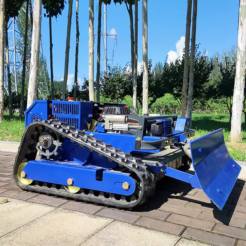 AIWEIYA Ferngesteuerter Rasenmäher-Roboter mit Nullwendekreuzung in Blau - Bild 2