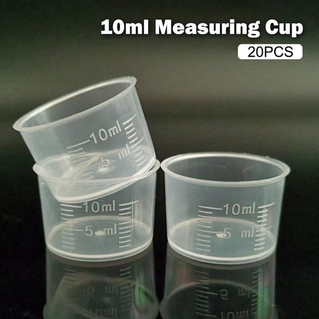 Binchi Messbecher Einweg aus Kunststoff, transparent, 10 ml - Bild 1