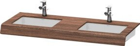 Duravit Waschtisch-Konsole DuraStyle in Nussbaum Dunkel, B/T/H: 200 x 55 x 10 cm - Bild 1