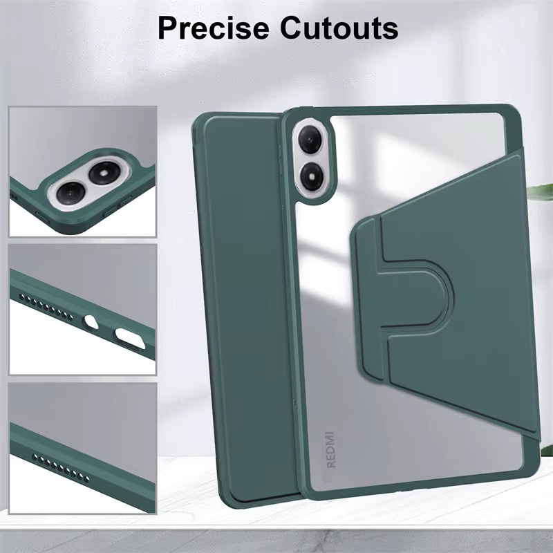 Magnetische Folio Schutzhülle für Xiaomi Redmi Pad 2 Pro 12,1 Zoll mit Stiftfach in Grau - Bild 4