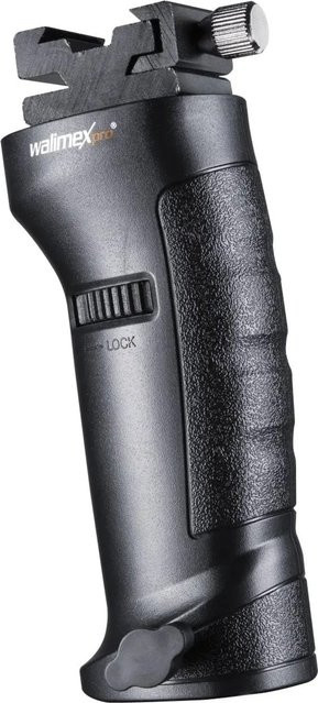 Walimex Pro Blitzhalter Shooter in Schwarz mit 5/8 Zoll Spigot und 360 Grad Blitzschuh, H x B x T: 310 x 128 x 46 mm - Bild 1