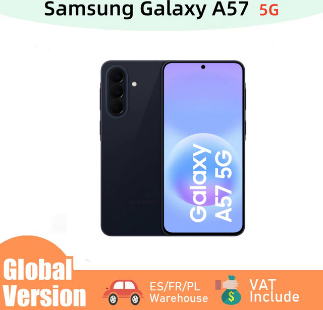 Samsung Galaxy A57 5G AI Smartphone in Grau mit 6,7 Zoll Super AMOLED 120Hz Display, 5000 mAh Akku und 50MP Weitwinkelkamera - Bild 1