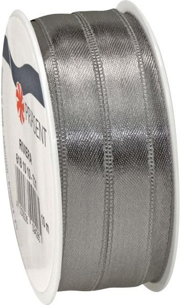 Satinband in Silber mit einer Breite von 10 mm - Bild 1