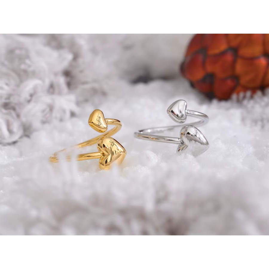 Ypup Ring Edelstahl, Gold, Herz, Damen - Bild 1