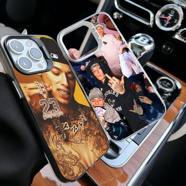 Stoßfeste Handyhülle Central Cee Design für Apple iPhone 11 bis 17 Pro Max Plus in Schwarz Weiß - Bild 1
