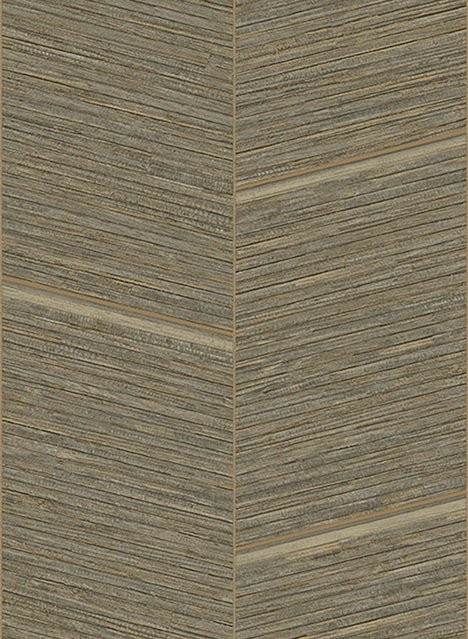 Eijffinger Tapete Anam 5 in Braun mit modernem Zickzack-Muster aus Vlies und Vinyl - Bild 1