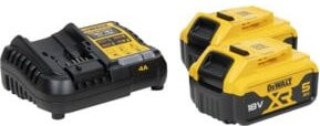 DeWalt Akku-Kit Starter-Set mit 2x 18V 5Ah Akkus und DCB1104 Ladegerät - Bild 2