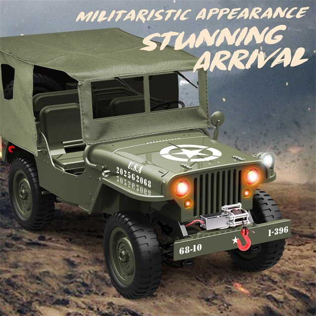 JJRC Rock Crawler RC Auto, 1:10, mit LED Licht, ab 14 Jahren - Bild 1