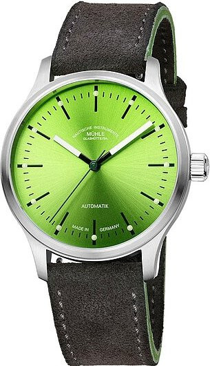 Mühle Glashütte Armbanduhr, Automatik, Edelstahl, Grün, 40 mm, Herren - Bild 1