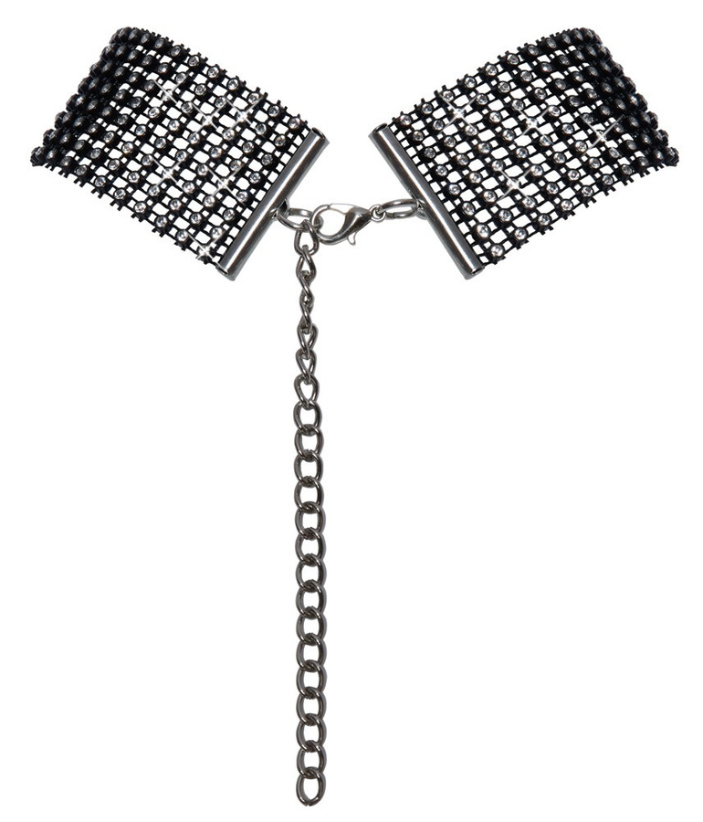 Cottelli ACCESSOIRES Halsband, Kunststoff, Schwarz, Kristall, Unisex - Bild 4