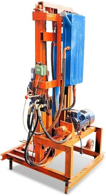 Relied Elektrische Mini-Hydraulik-Handbohrmaschine für Brunnenbohrungen in Orange mit 100 m Reichweite - Bild 1
