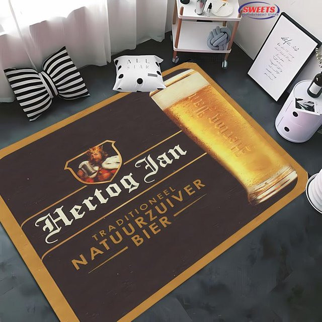 Karpetti 3D-Druck Teppich H-Hertog Jan Logo, rutschfest und waschbar, B/T: 120 x 80 cm, mehrfarbig - Bild 1