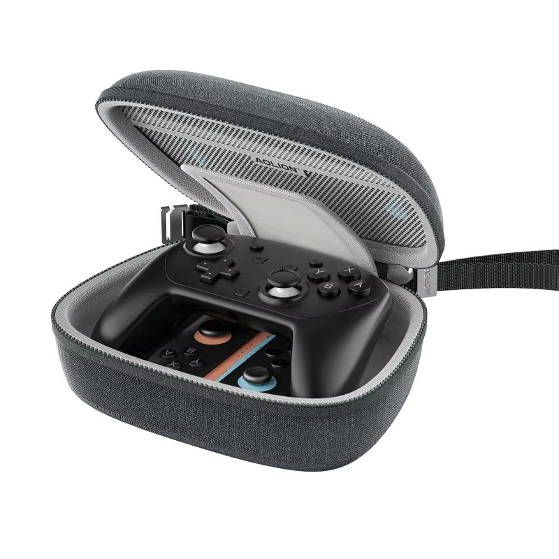 Aolion EVA Hartschalen-Tragetasche für Nintendo Switch 2 und Joycon Controller in Grau - Bild 2