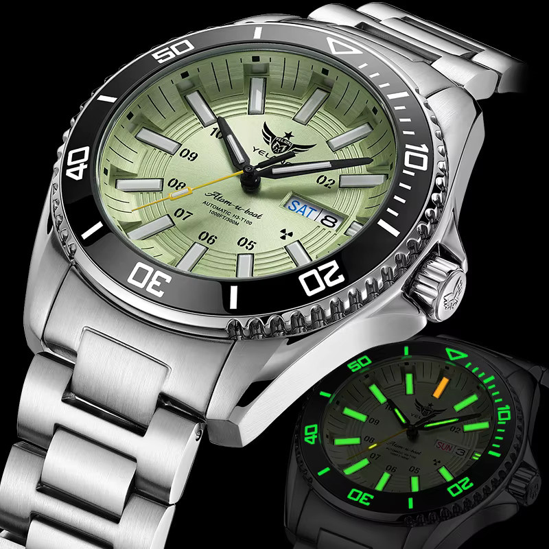 YELANG Armbanduhr, Automatik, Edelstahl, 44mm, Herren, 30 ATM - Bild 3