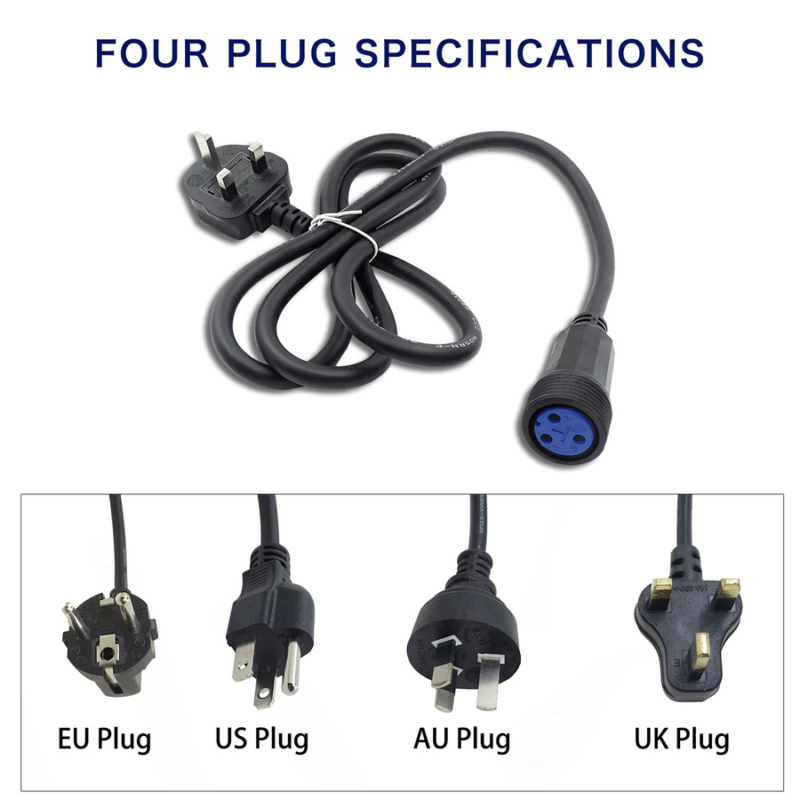 IP65 Wasserdichtes DMX-Signal- und Power-Schaltlinien-Adapterkabel für Outdoor-Bühnenbeleuchtung, 3-Pin DMX, Schwarz - Bild 2