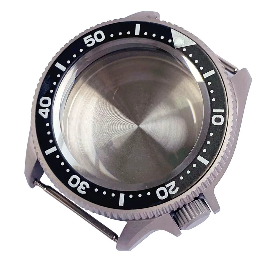 Tandorio Uhrengehäuse Titan, Tauchgehäuse, 37 mm, grau, Unisex - Bild 3