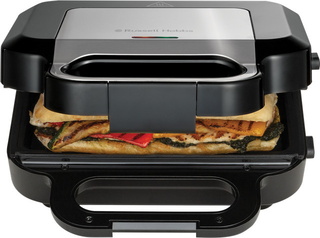 Russell Hobbs Creations 3 in 1 Sandwichtoaster mit Grillplatten in Schwarz - Bild 1