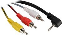 Goobay A/V-Kabel 3,5mm Klinke auf 3x Cinch, mehrfarbig, 1,5 m - Bild 1