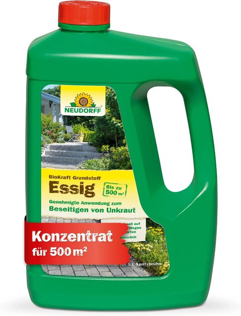 Neudorff BioKraft Grundstoff Essig Konzentrat zur Unkrautbekämpfung 3 l - Bild 1
