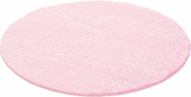 Ayyildiz Hochflorteppich Life in Pink im Shaggy-Stil, Durchmesser: 200 cm - Bild 1
