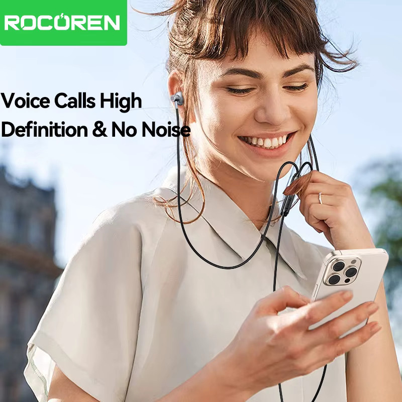 Rocoren USB Typ C In-Ear Kopfhörer mit Mikrofon und Stereo-Sound für Xiaomi und Samsung - Bild 4
