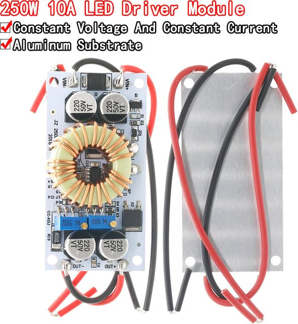 Si Tai&SH DC-DC Boost Converter Step-Up-Modul 250W 10A Konstantmodul für LED-Treiber und mobile Stromversorgung, Multicolor - Bild 1