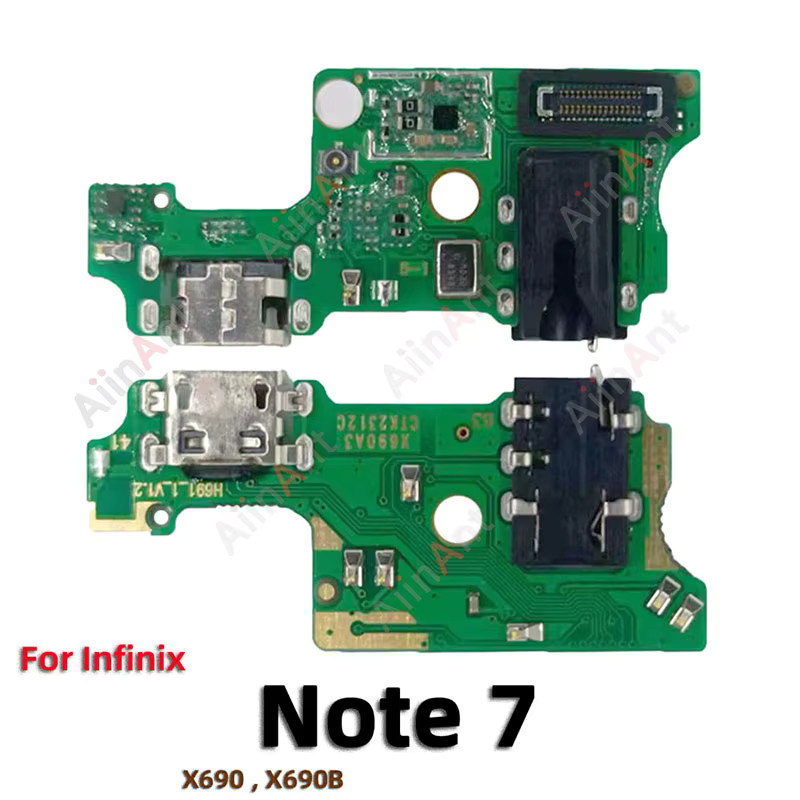 AiinAnt USB-C Ladeanschluss Flexkabel für Infinix Note 7 30 40 30i Pro Lite VIP 4G 5G mit Mikrofon-Dock-Port - Bild 2